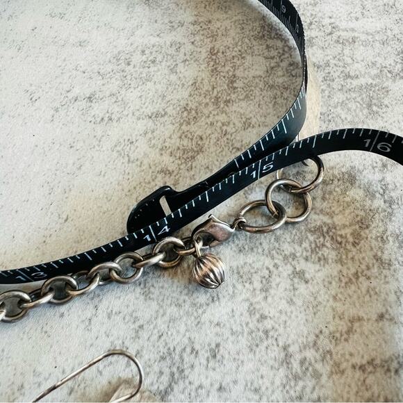 Marjorie Baer San Francisco Brutalist Collar Necklace Bracelet and Earrings Set - Picture 5 of 16